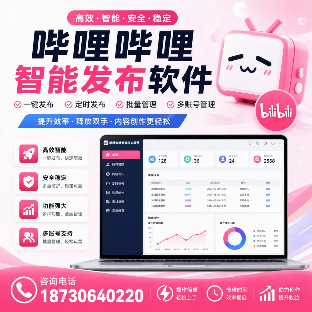 提升内容质量的秘诀:哔哩哔哩智能发布软件在 庆阳 的应用